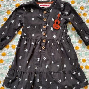 SOLD Nadadelazos Flannel Stars Dress